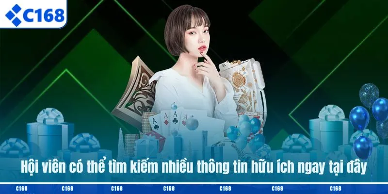 Hội viên có thể tìm kiếm nhiều thông tin hữu ích ngay tại đây